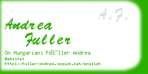 andrea fuller business card